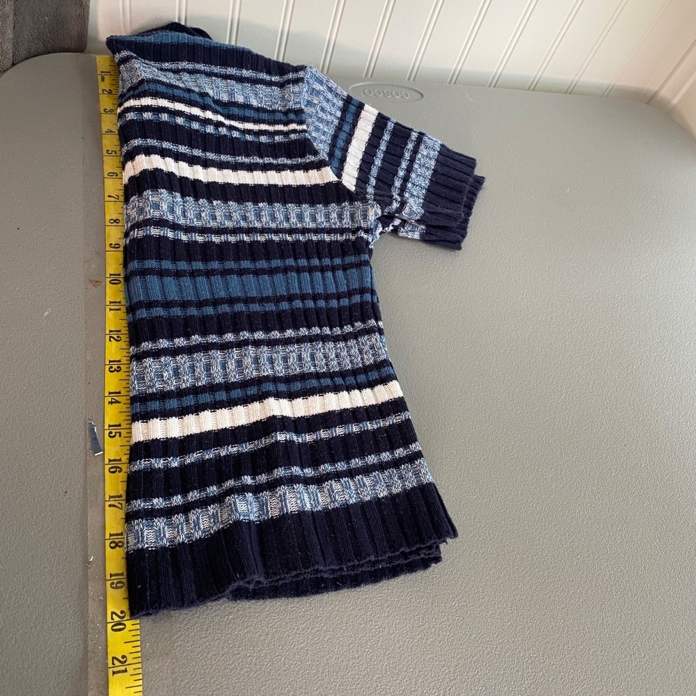 Vintage Route 66 Womens Y2K Ribbed Knit Nautical Sweater Size M Striped Preppy - Picture 8 of 9